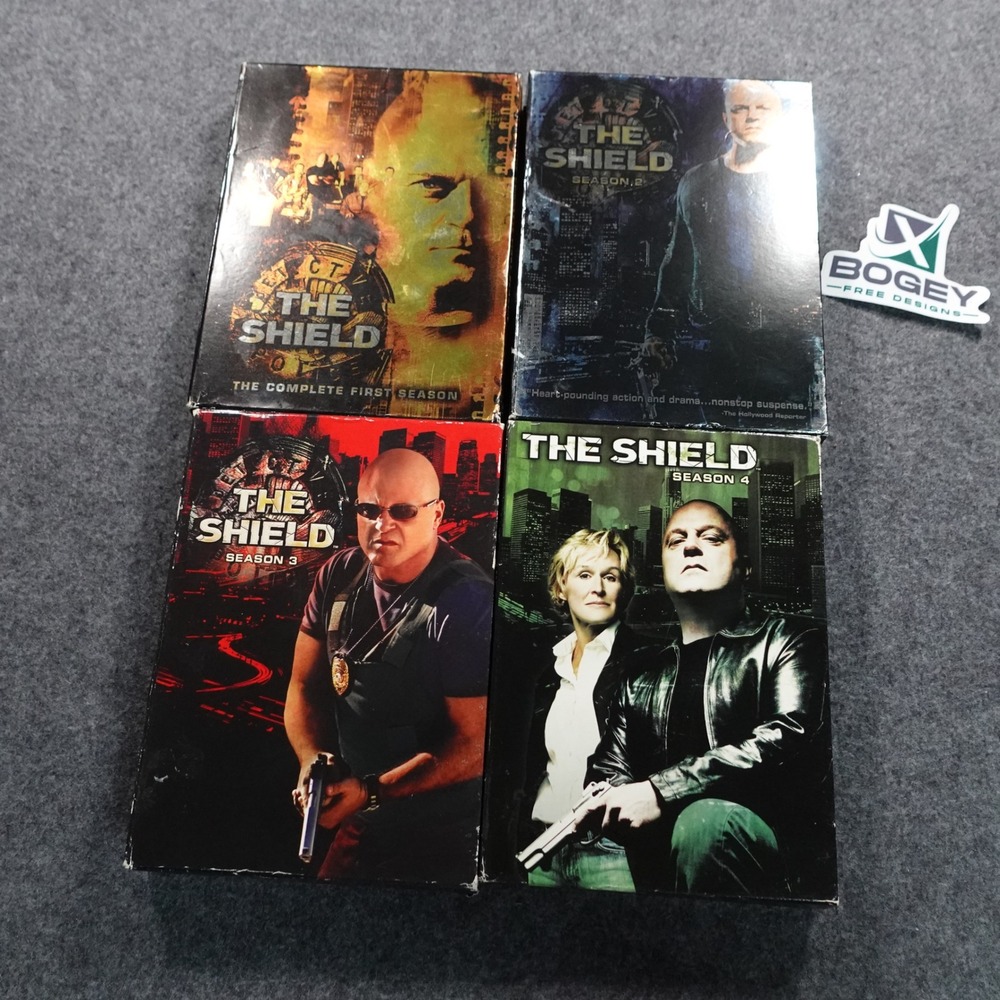 The Shield Seasons 1 2 3 4 DVD Box Set Lot FX Crime Drama Michael Chiklis